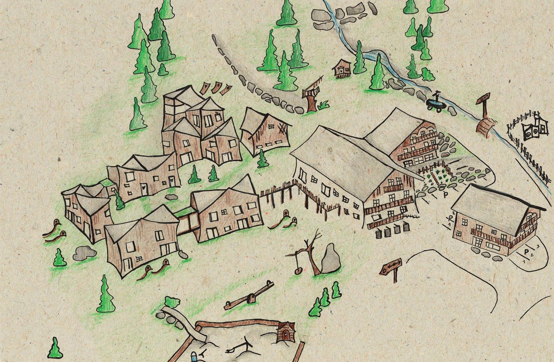 Mappa del Blasla Hof a Val Casies