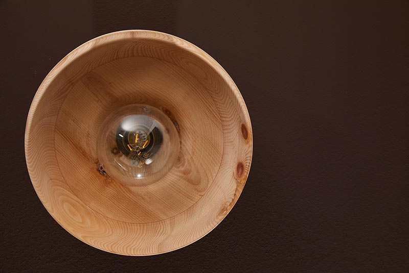 Handmade Lampenschirm aus Holz