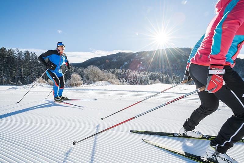 Cross country skiing in Val Casies