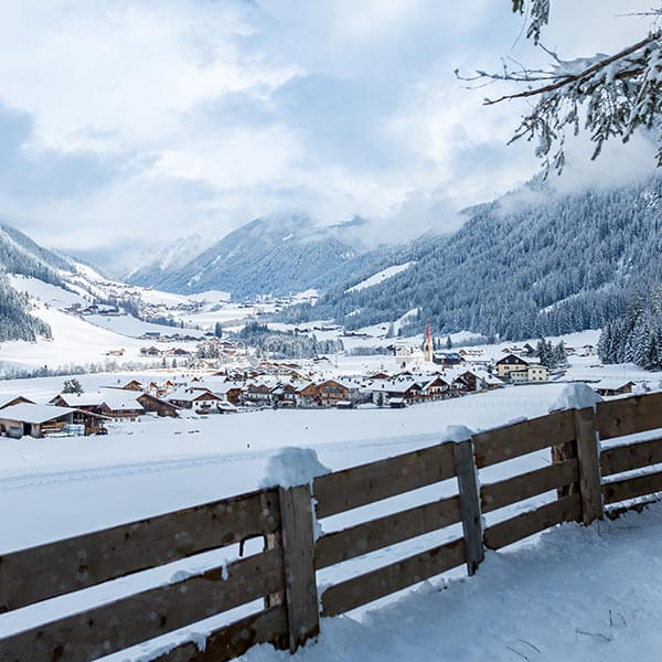 Winter landscape in Valle di Casies